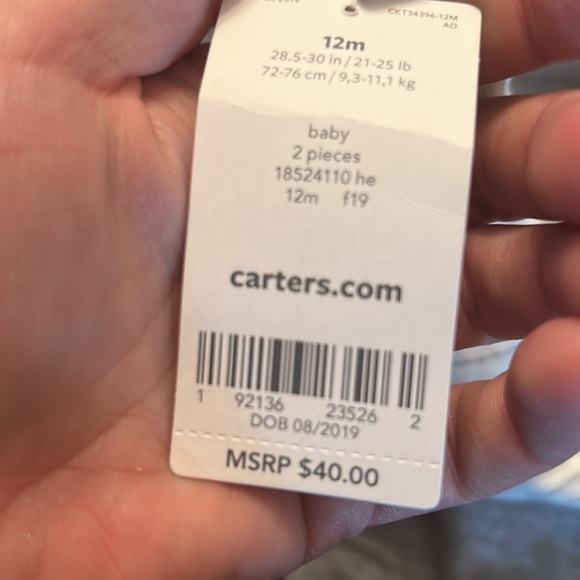 Carter’s Boys overall set NWT - Picture 4 of 4
